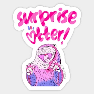 Surprise Otter! Sticker